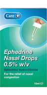 Care Ephedrine Nasal Drops 0.5% - 10ml