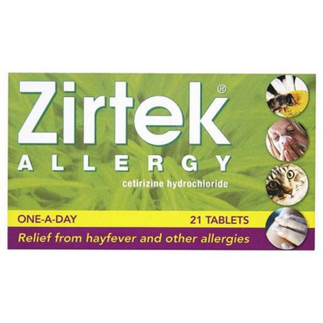 Zirtek Allergy Relief Tablets - 21 Tablets