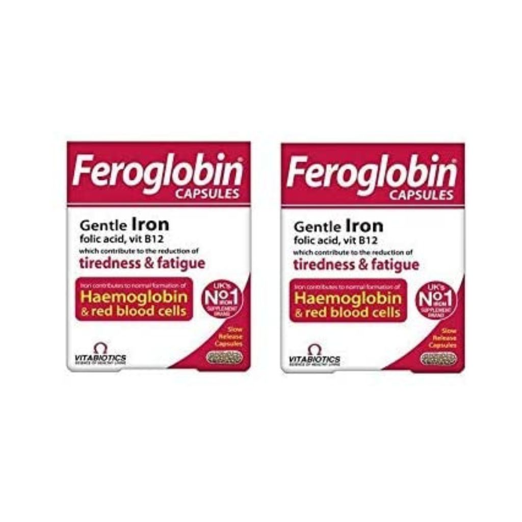 Vitabiotics Feroglobin 30 Capsules - Pack of 2