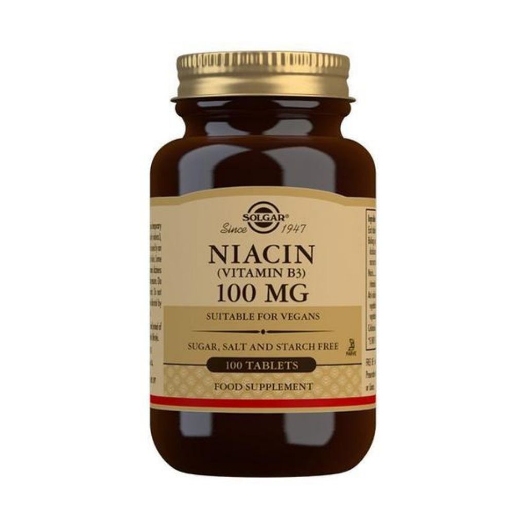 Solgar Niacin Vitamin B3 100mg 100 tablets