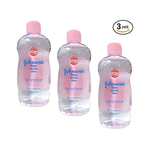 Johnson's Baby Oil 500ml - Pack of 3