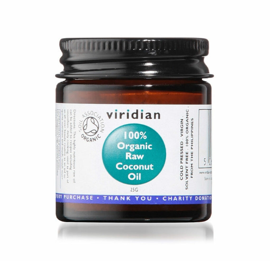 Viridian 100% Organic Raw Coconut Oil 25g