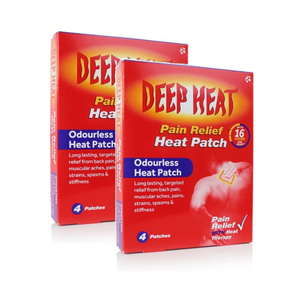 Deep Heat Pain Relief Heat Patch 4 Patches - Pack of 2