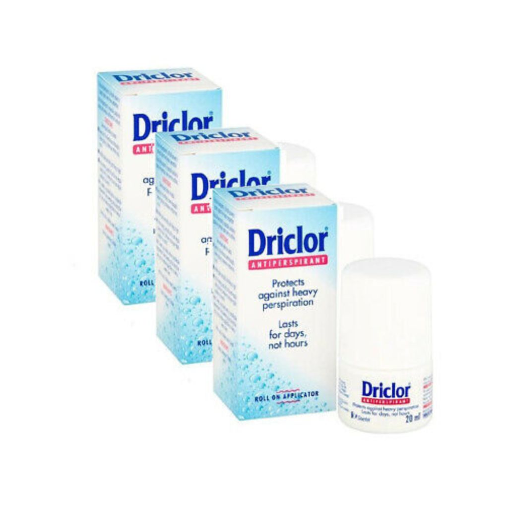 Driclor Antiperspirant Roll On Applicator 20ml - Pack of 3