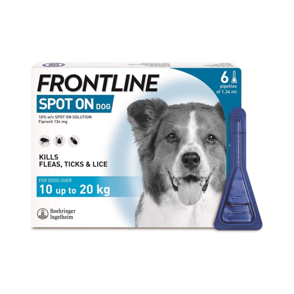 Frontline Spot On Dog 10-20kg 6 Pipettes