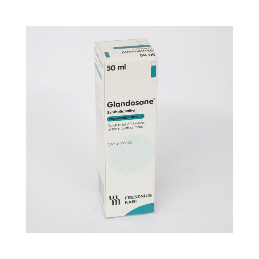 Glandosane Synthetic Saliva Peppermint Flavour Spray 50ml