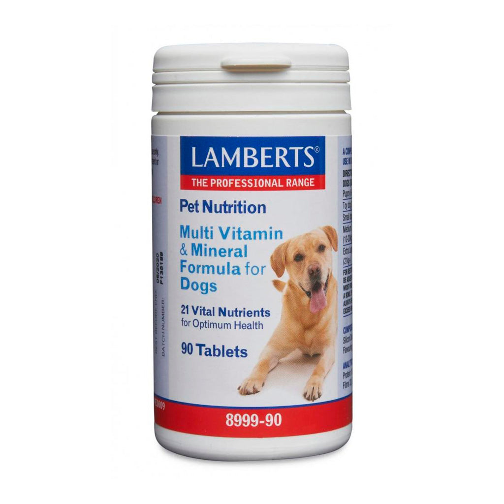 Lamberts Pet Nutrition Multi Vitamin and Mineral for Dogs 90 Tablets