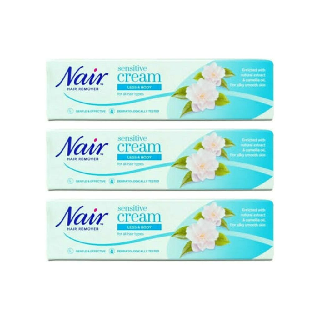 Nair Hair Remover Sensitive Cream Legs & Body 80ml - Pack of 3