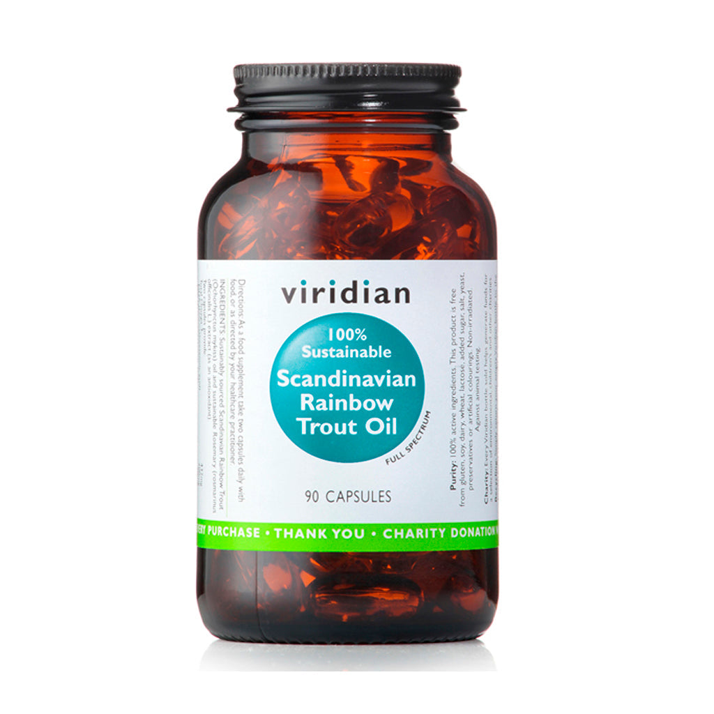 Viridian Scandinavian Rainbow Trout Oil 90 Capsules