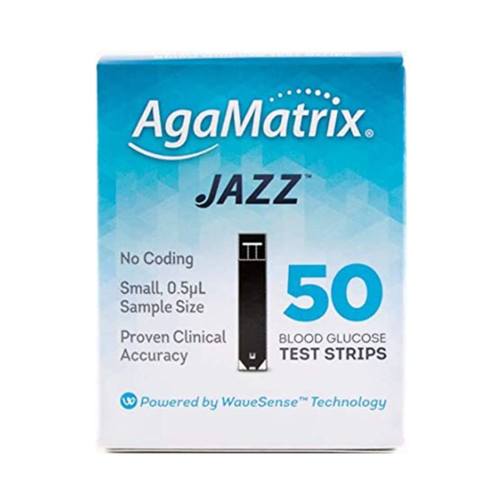 AgaMatrix WaveSense Jazz 50 Blood Glucose Test Strips