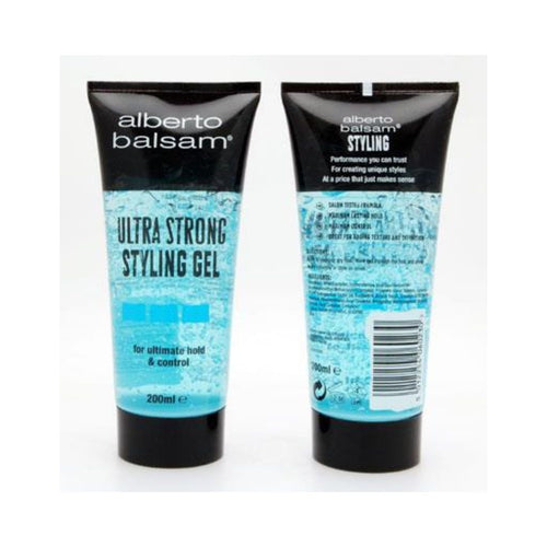 Alberto Balsam Ultra Strong Styling Gel 200ml - Pack of 2