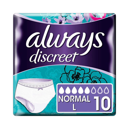 Always Discreet Underwear Normal Large 10 Pants