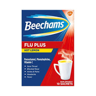 Beechams Flu Plus Hot Lemon 10 Sachets