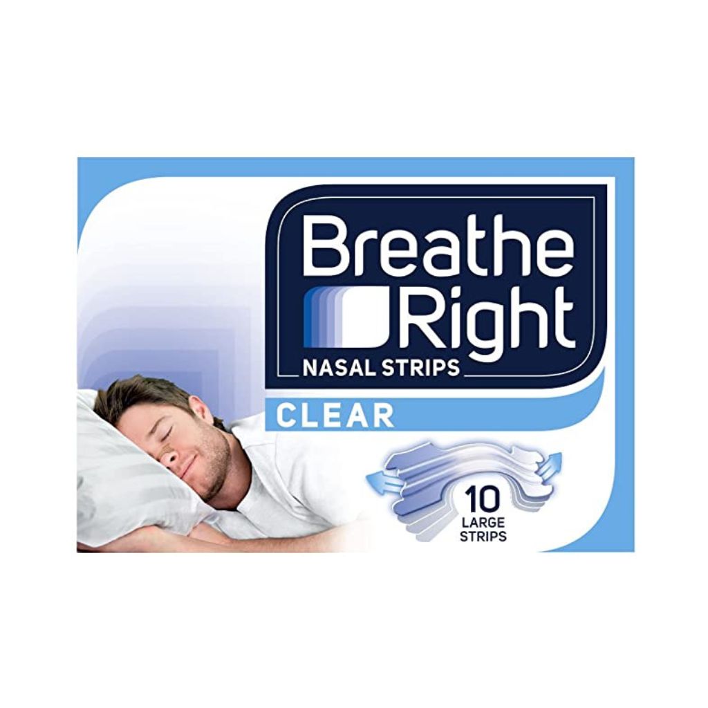 Breathe Right Nasal Strips Clear 10 Large Strips