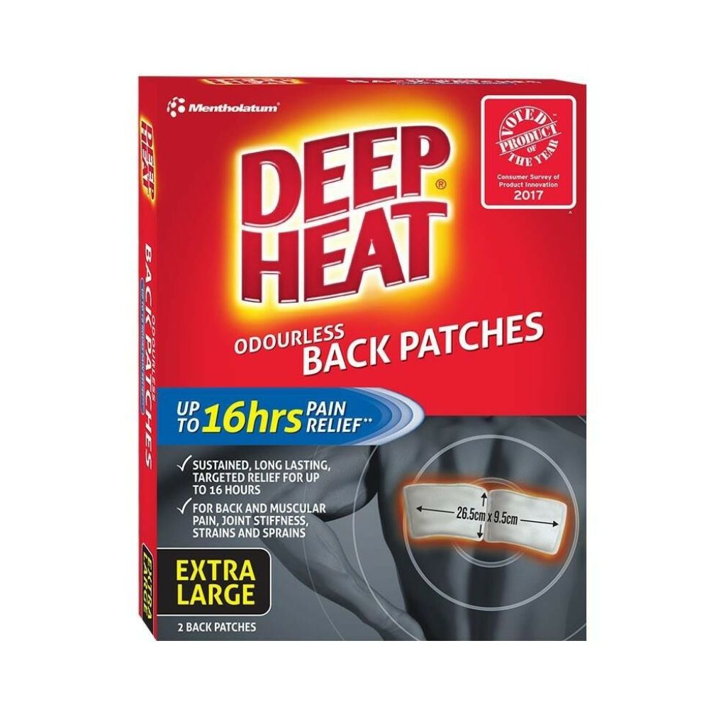 Deep Heat Back Patches 2 Extra Large Patches