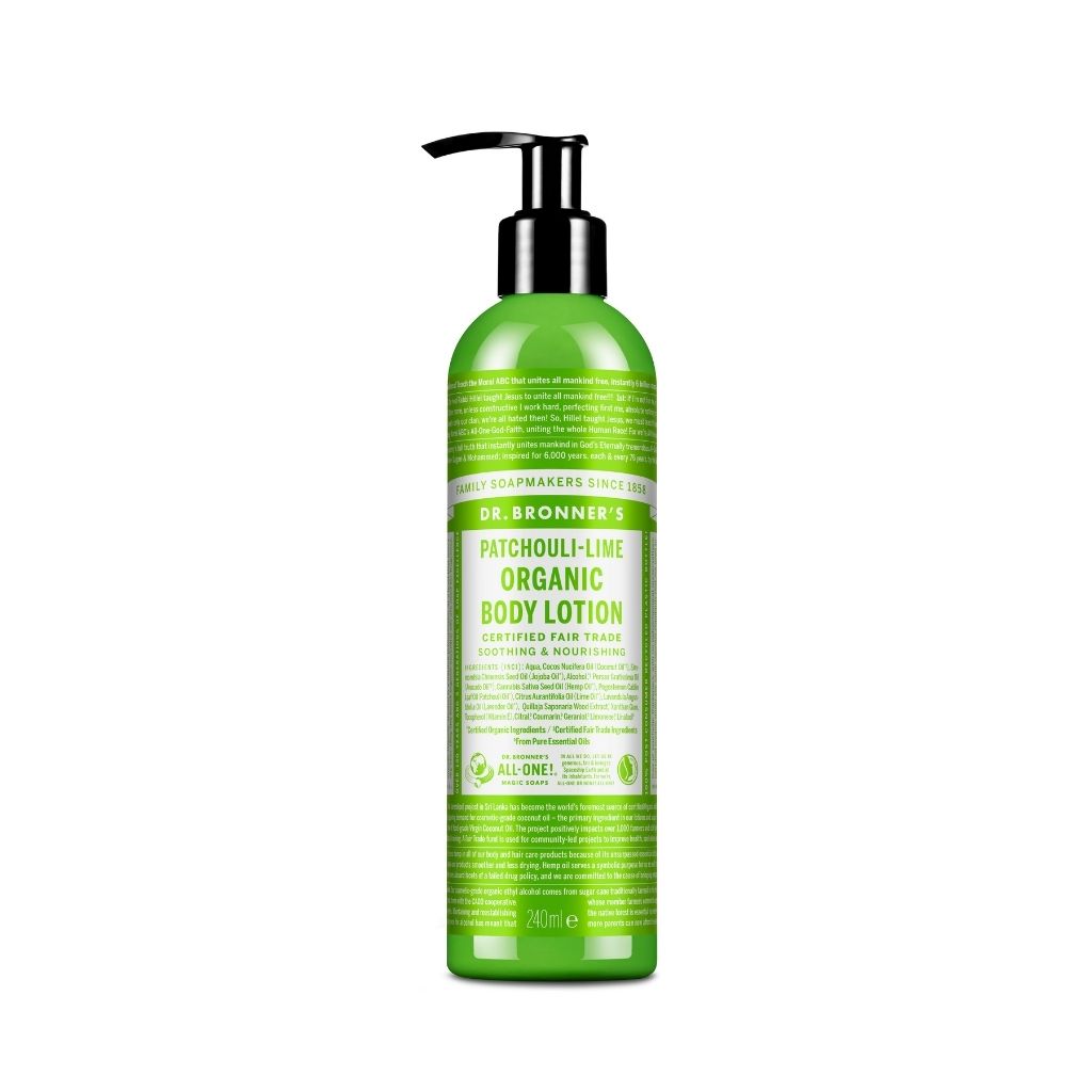 Dr. Bronners Patchouli Lime Organic Body Lotion 240 ml