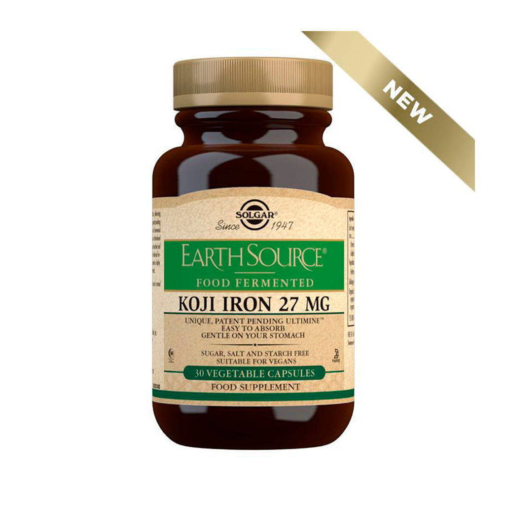 Solgar Earth Source Food Fermented Koji Iron 27 mg - 30 Capsules