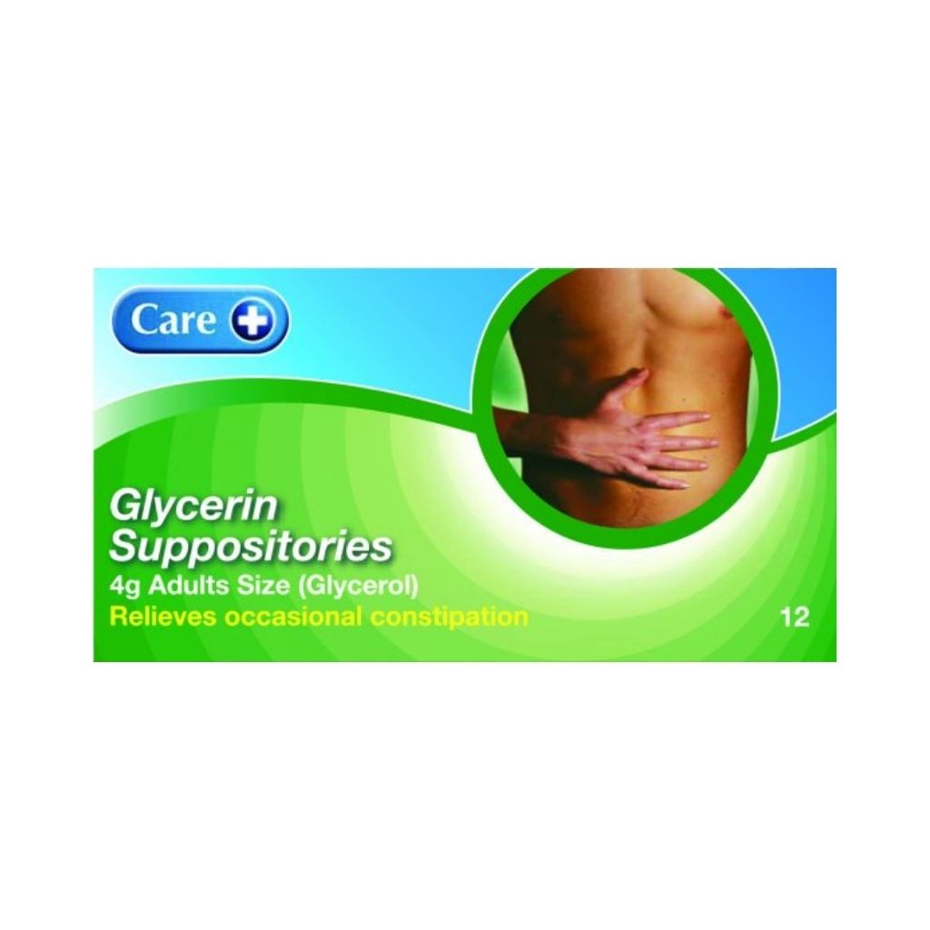 Care Glycerin Suppositories Adults 12
