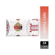 Imperial Leather Gentle Care Soap 100g x 3 White Bars