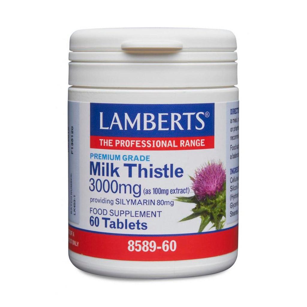 Lamberts Milk Thistle 3000mg 60 Tablets