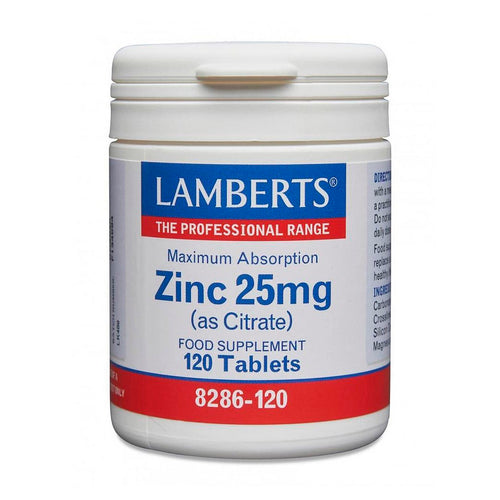 Lamberts Zinc 25mg (as Citrate) 120 Tablets