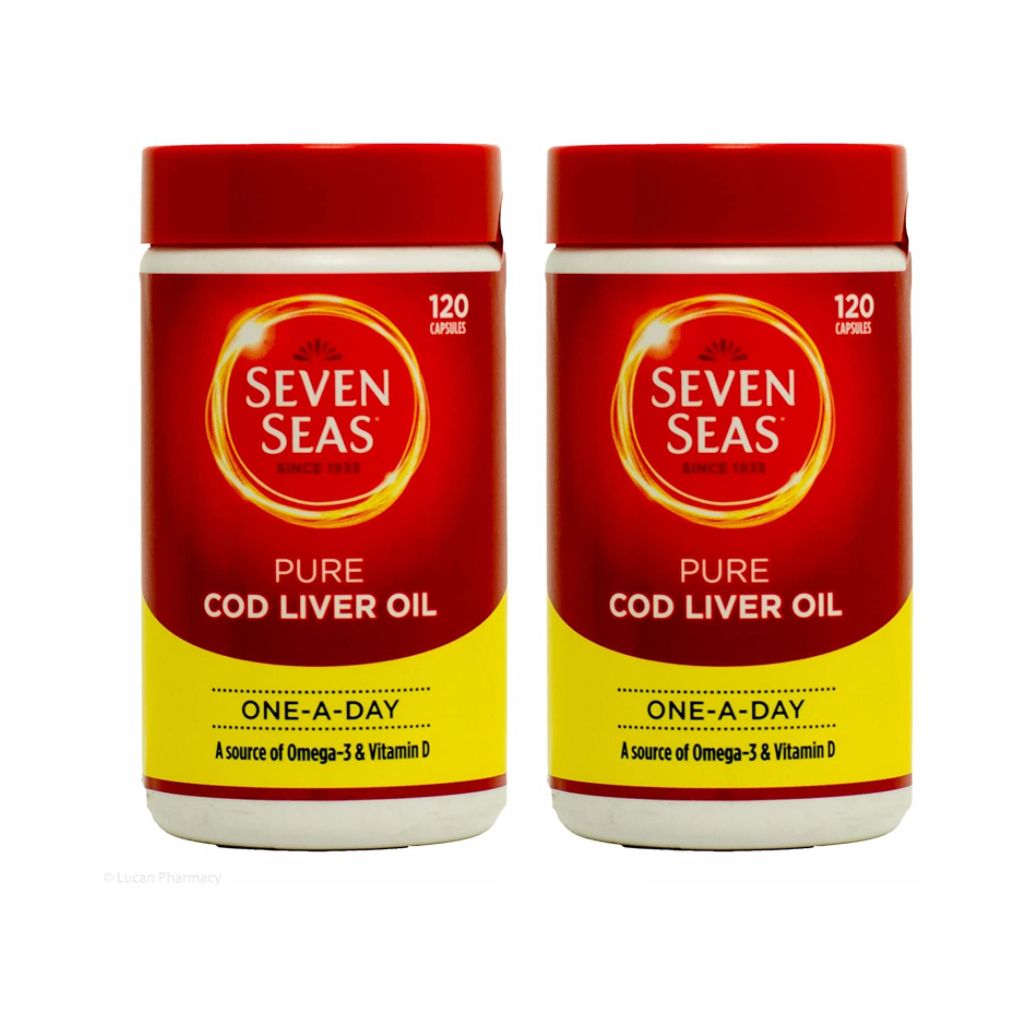 Seven Seas Cod Liver Oil 120 Capsules - Pack of 2