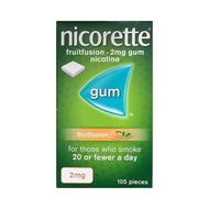 Nicorette Nicotine Gum Fruitfusion 2mg 105 pieces