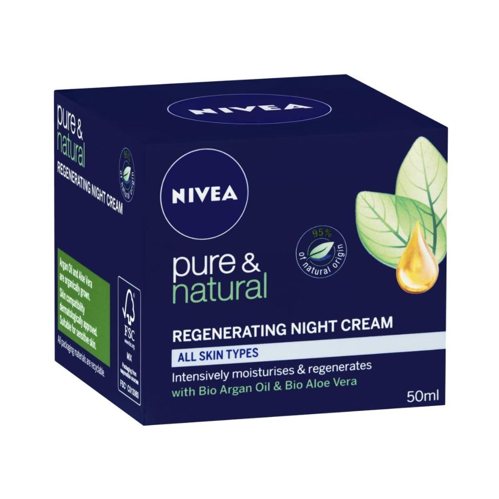 Nivea Pure & Natural Regenerating Night Cream 50ml