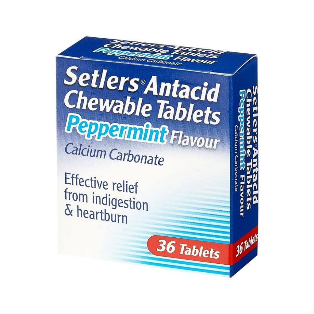 Setlers Antacid Tablets Peppermint 36