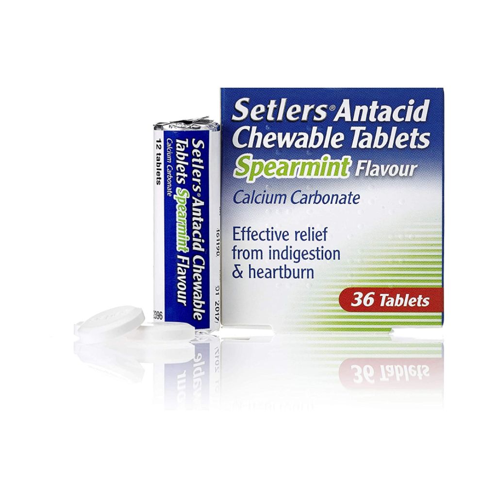 Setlers Antacid Tablets Spearmint 36