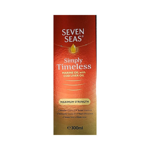 Seven Seas Simply Timeless Cod Liver Oil Maximum Strength 300ml