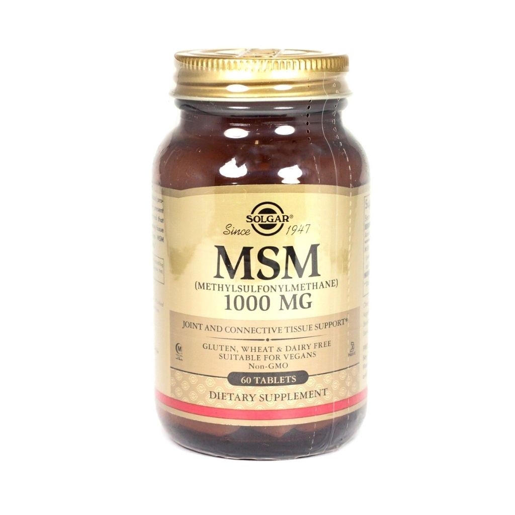 Solgar MSM Methylsulfonylmethane 1000 mg 60 tablets