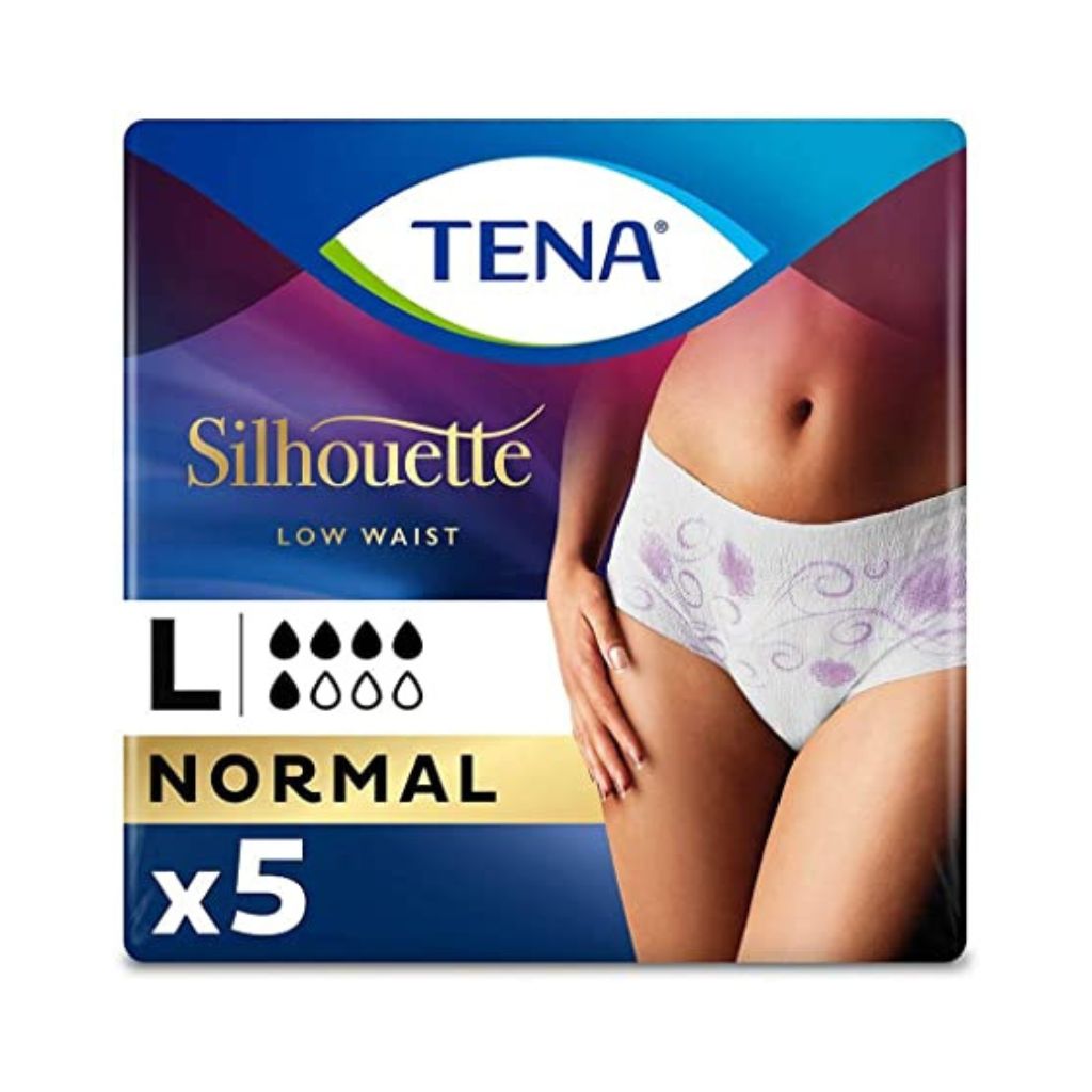 Tena Silhouette Low Waist Large Normal White 5 Pants