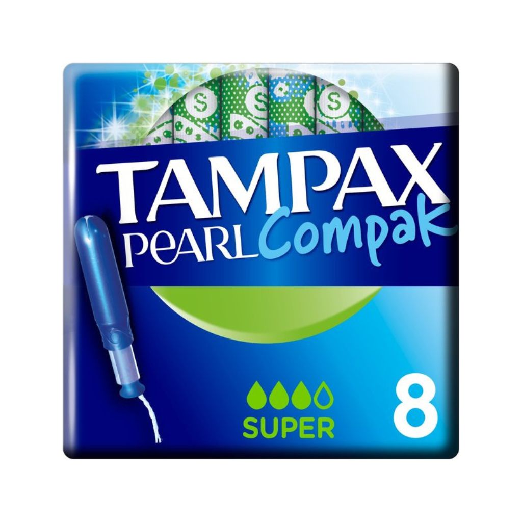 Tampax Pearl Compak Super 8 Tampons