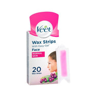 Veet Wax Strips Face Normal Skin 20 Wax Strips
