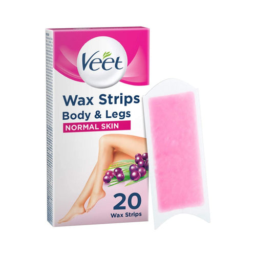Veet Wax Strips Body & Legs Normal Skin 20 Wax Strips