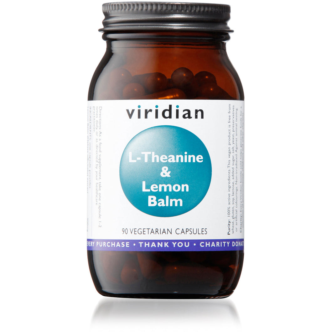 Viridian L-Theanine & Lemon Balm, 90 Capsules