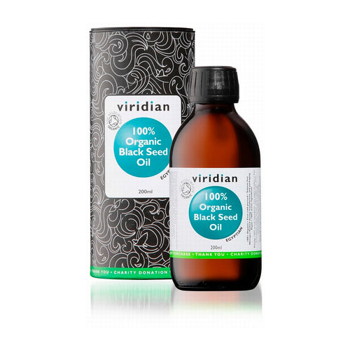 Viridian 100% Organic Black Seed Oil 200ml