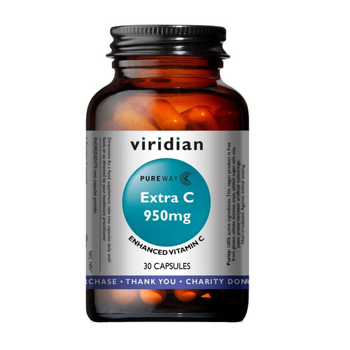 Viridian Extra C 950mg 30 Vegetarian Capsules
