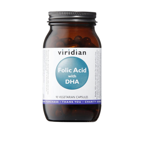 Viridian Folic Acid (400ug) with DHA Veg Caps 90 Capsules - VIRIDIAN- Local Pharmacy Online