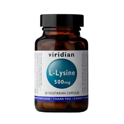 Viridian L-Lysine 500mg 30 Vegetarian Capsules - VIRIDIAN- Local Pharmacy Online