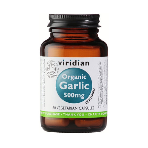 Viridian Organic Garlic 500mg Veg Caps 30 Capsules - VIRIDIAN- Local Pharmacy Online