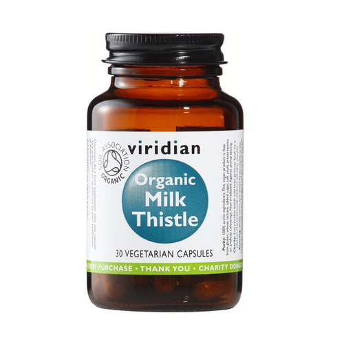 Viridian Organic Milk Thistle 400mg Veg Caps 30 Capsules - VIRIDIAN- Local Pharmacy Online