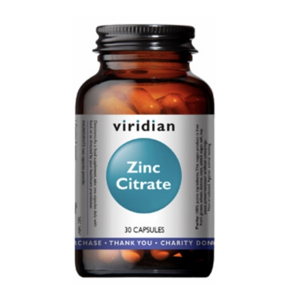 Viridian Zinc Citrate 30 Capsules - VIRIDIAN- Local Pharmacy Online