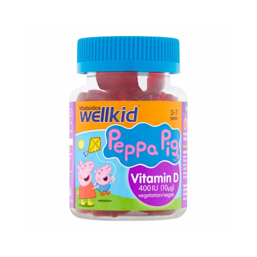 Vitabiotics Wellkid Peppa Pig Vitamin D 400IU 30 Soft Jellies