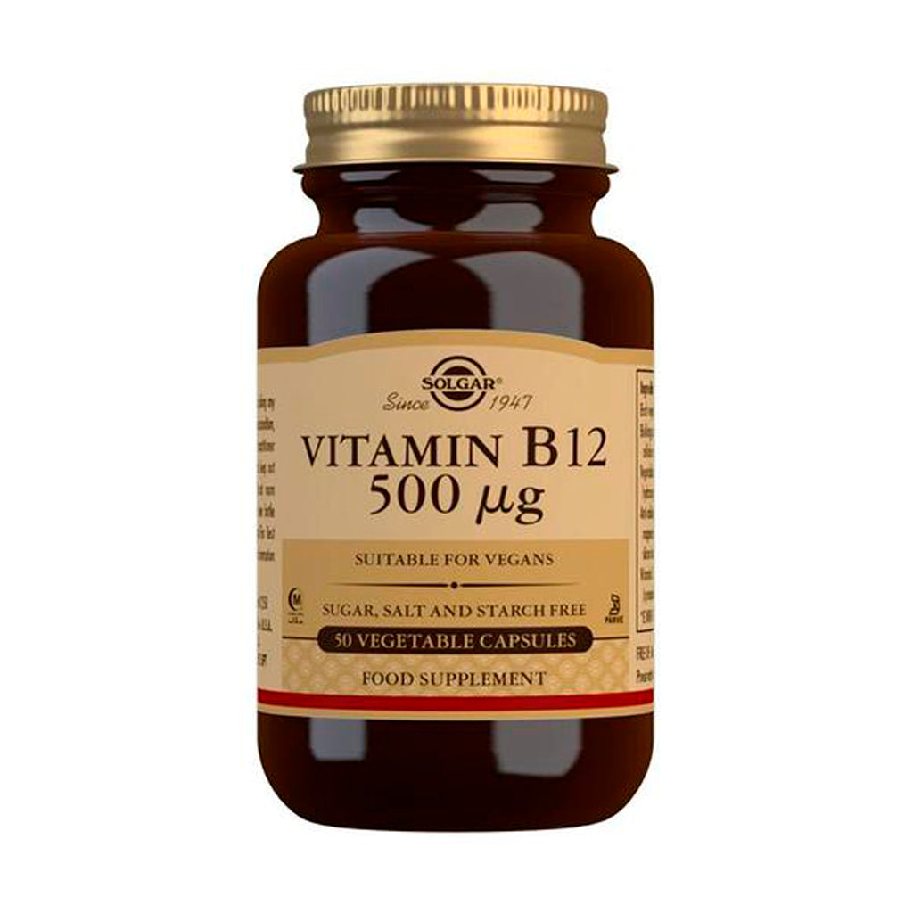 Solgar Vitamin B12 500 mcg 50 Vegetable Capsules