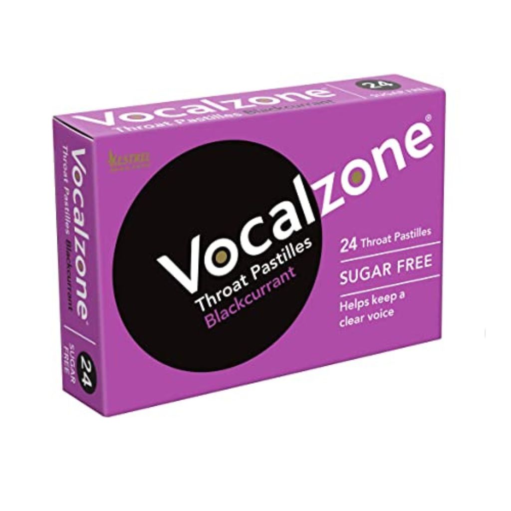 Vocalzone Blackcurrant 24 Throat Pastilles