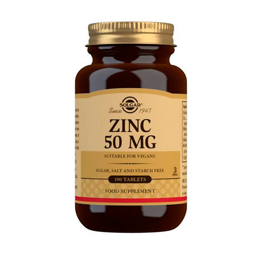 Solgar Zinc 50mg 100 Tablets