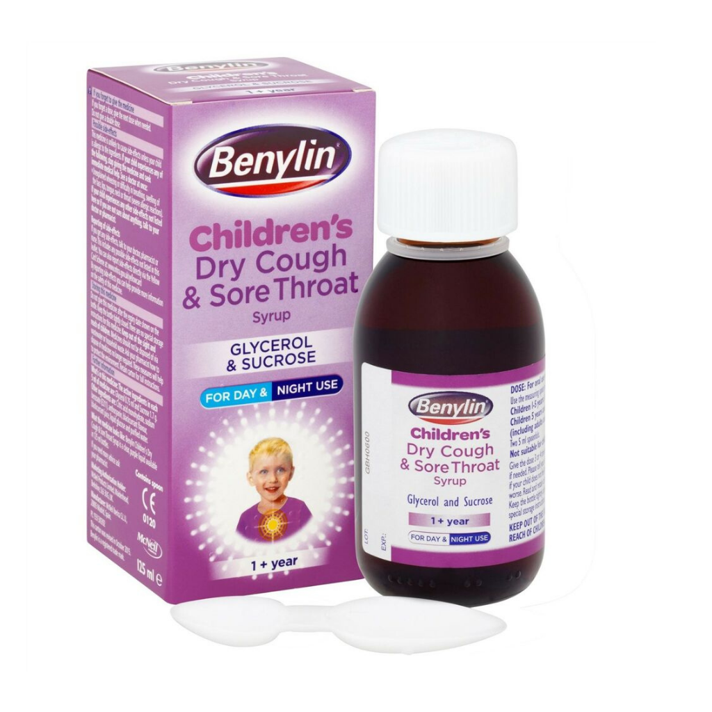Benylin Childs Cough & Sore Throat syrup 125ml