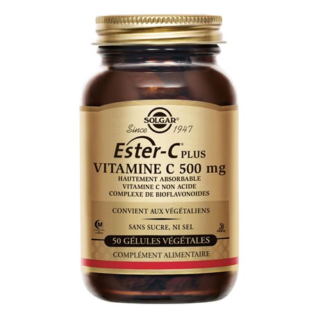 Solgar Ester-C Plus 500 Mg Vitamin C Vegetable Capsules - 50